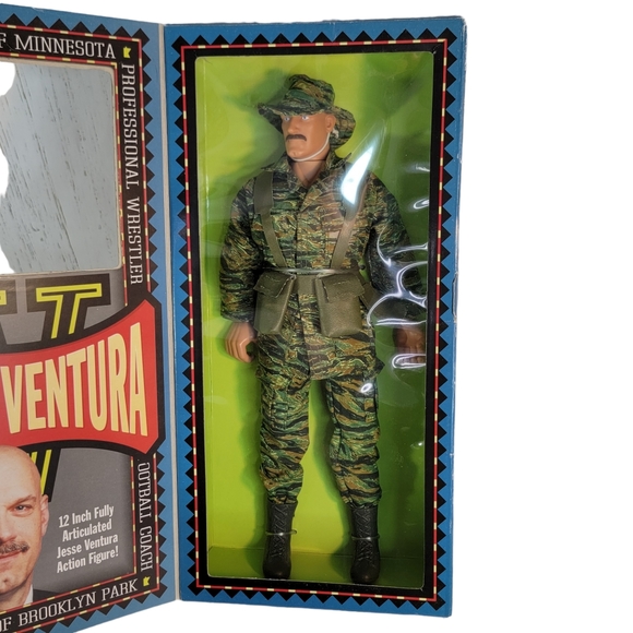 Jesse Ventura LTD US Navy Seal Man of Action Figure Governor 12" NIOB 1999 - Picture 10 of 13